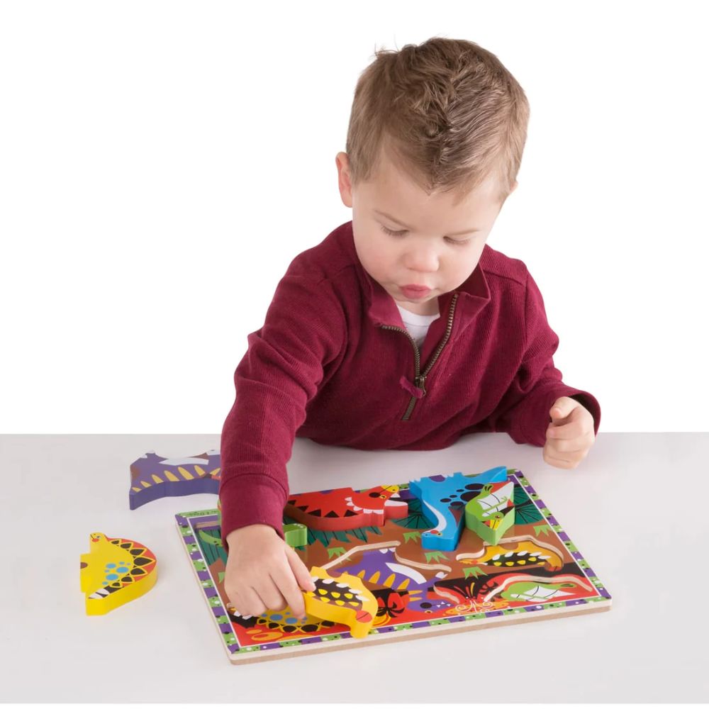 Melissa & Doug - Dinosaurs Chunky Puzzle - 7 Pieces