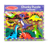 Melissa & Doug - Dinosaurs Chunky Puzzle - 7 Pieces