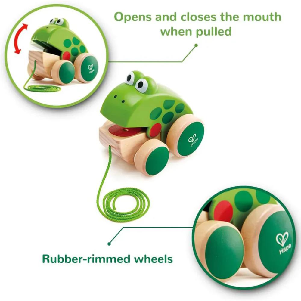 Hape Pull Along Frog Hape Pull Along Frog