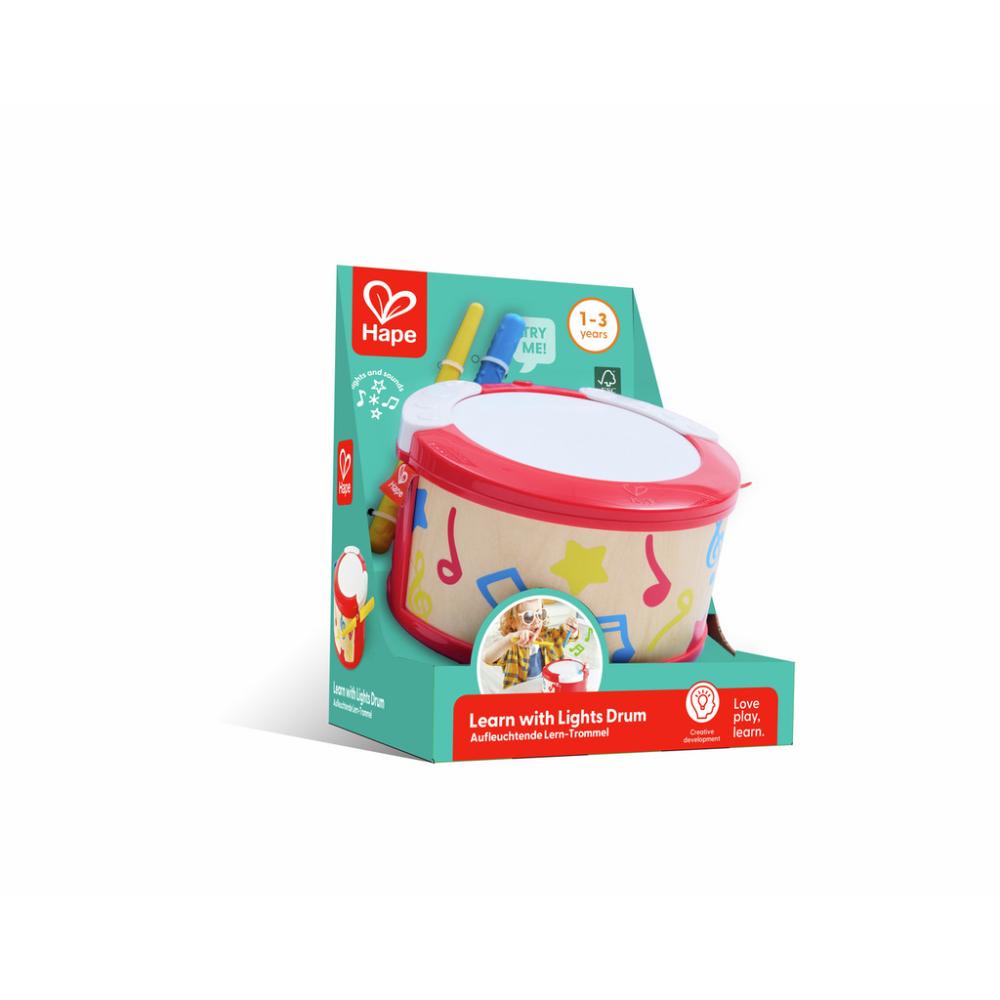 Hape Learn With Lights Drum Hape Learn With Lights Drum