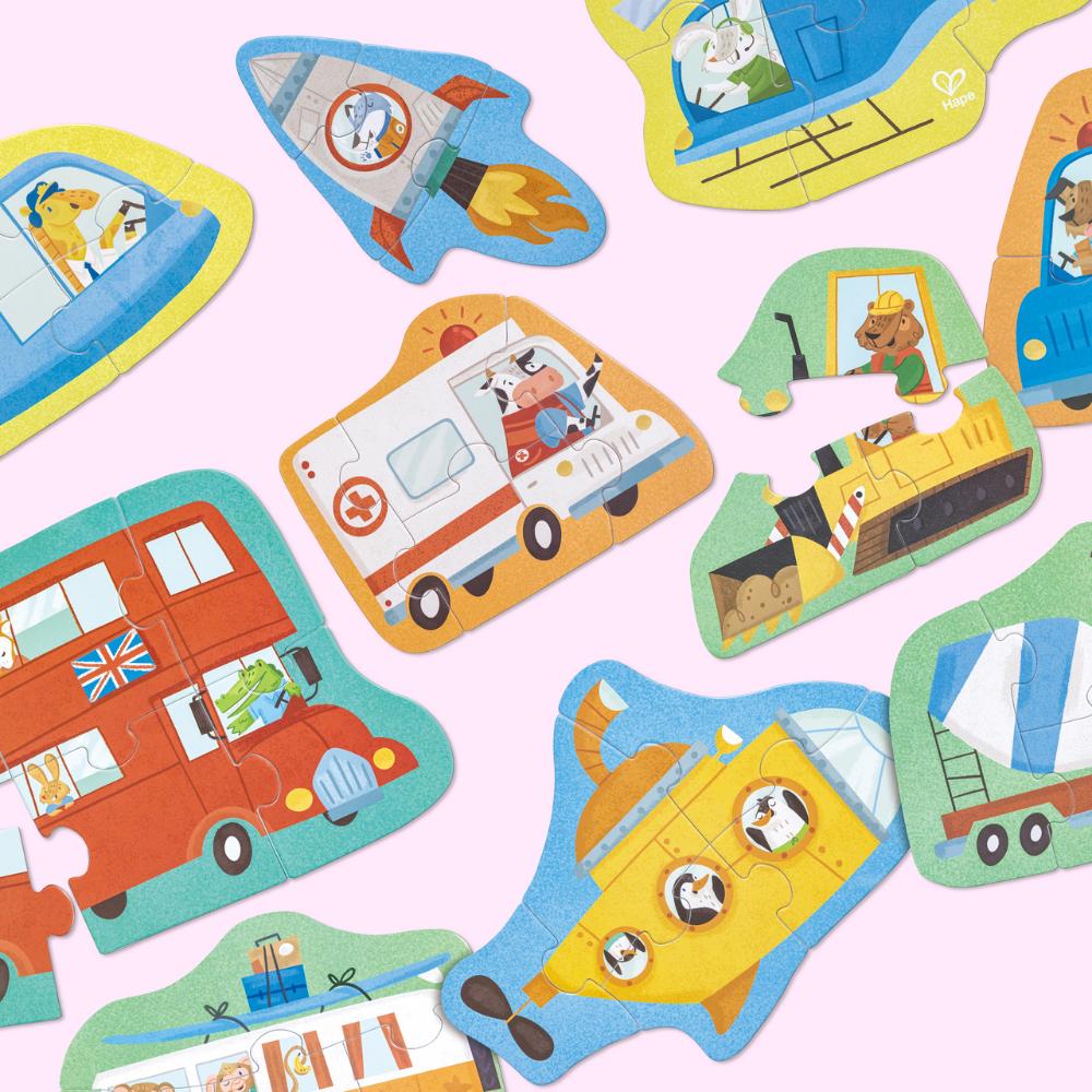 Hape Magnetic Vehicles Set