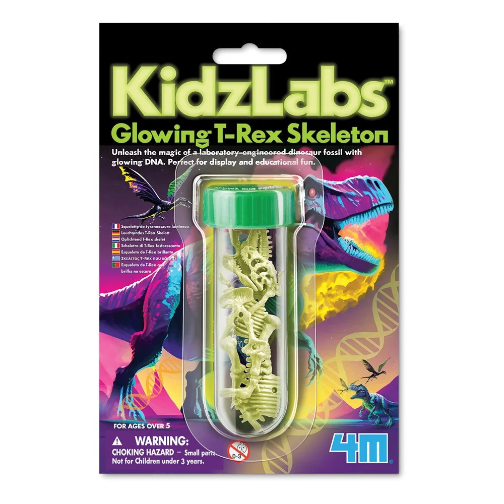 4M KidzLabs Glow TRex Skeleton