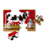 Melissa & Doug - Farm Animals Puzzles In A Box