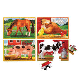 Melissa & Doug - Farm Animals Puzzles In A Box