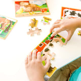 Melissa & Doug - Farm Animals Puzzles In A Box