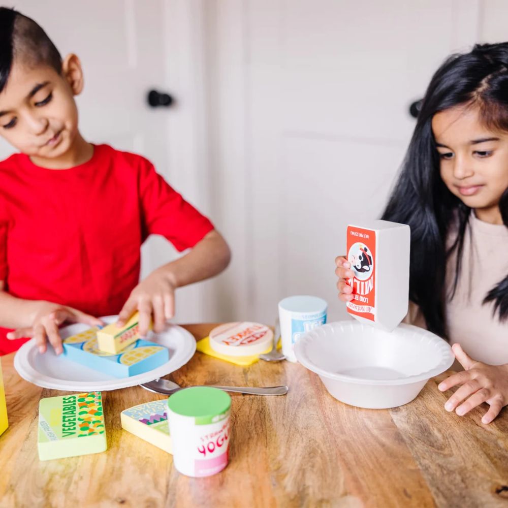 Melissa & Doug - Fridge Food Set Wooden Play Food
