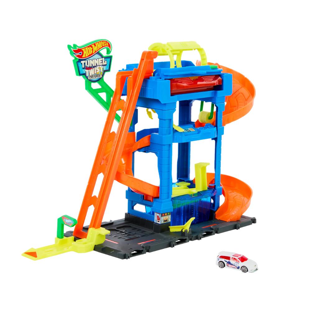 Hot Wheels City Tunnel Twist Car Wash & Color Shifters Vehicle