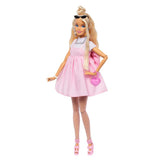 Barbie Deluxe Style Fashion Doll in Pastel Pink Dress with Oversized Bow