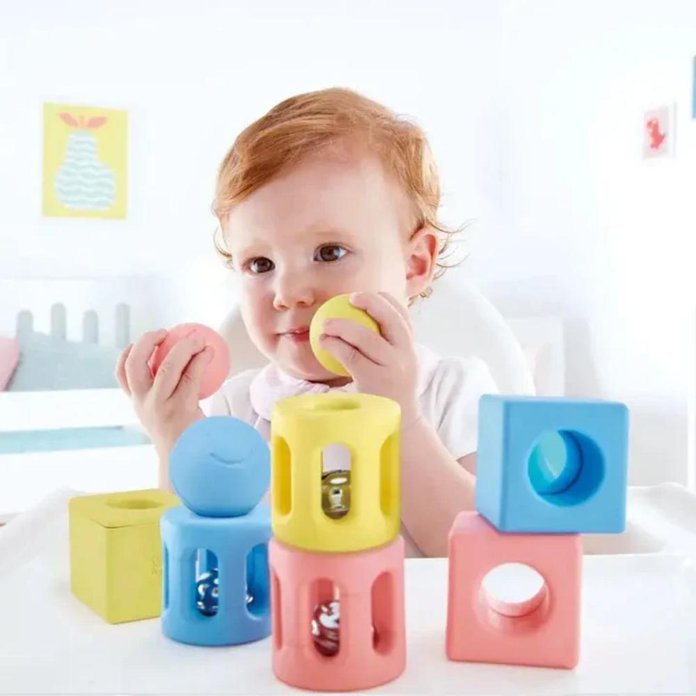 Hape Geometric Rattle Trio Hape Geometric Rattle Trio