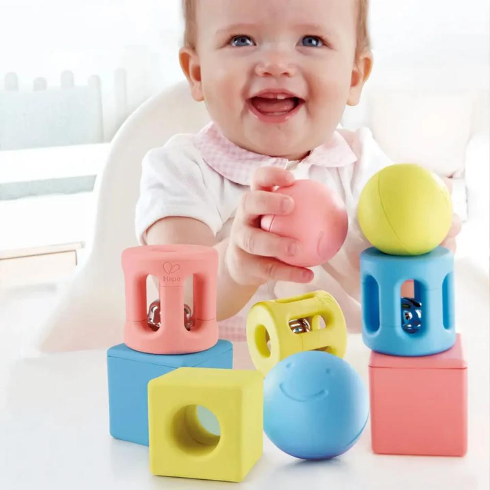 Hape Geometric Rattle Trio Hape Geometric Rattle Trio