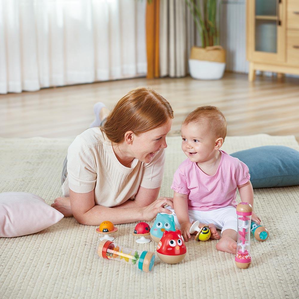 Hape Owl Musical Wobbler Blue Hape Owl Musical Wobbler Blue