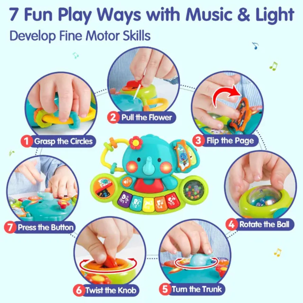 Hola 2-In-1 Musical Elephant Keyboard