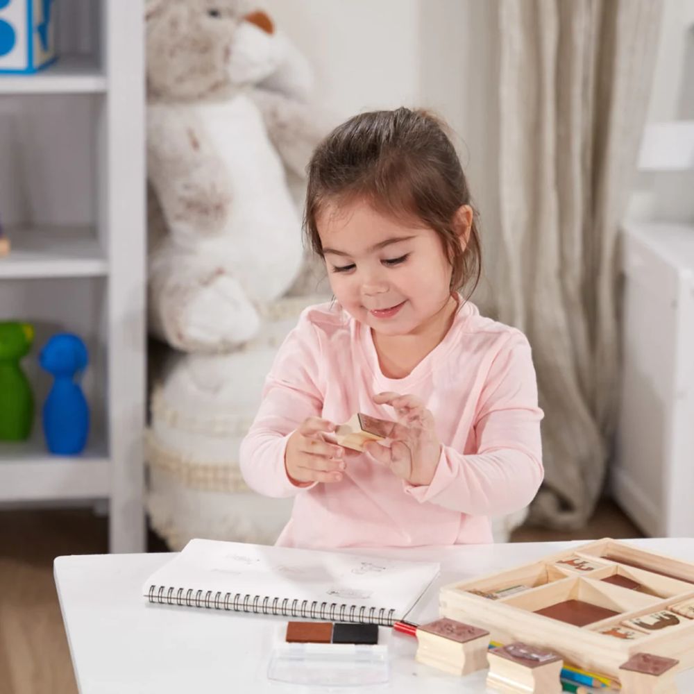 Melissa & Doug - Wooden Stamp Set Horses