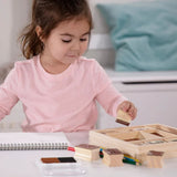 Melissa & Doug - Wooden Stamp Set Horses