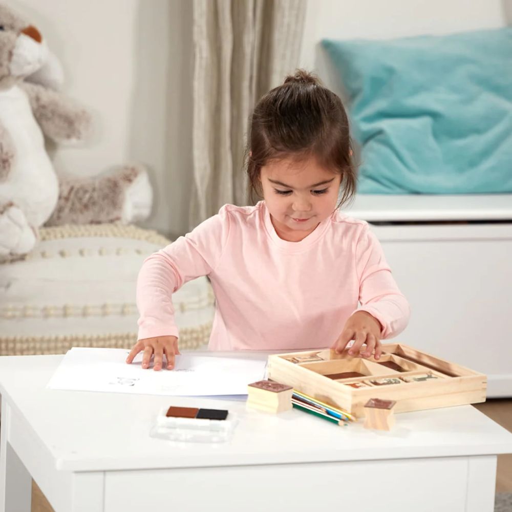 Melissa & Doug - Wooden Stamp Set Horses