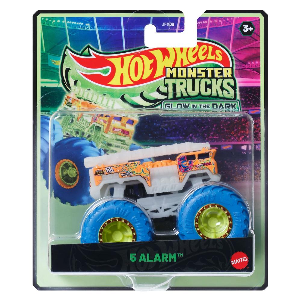 Hot Wheels Monster Trucks 1:64 Glow In The Dark Assorted