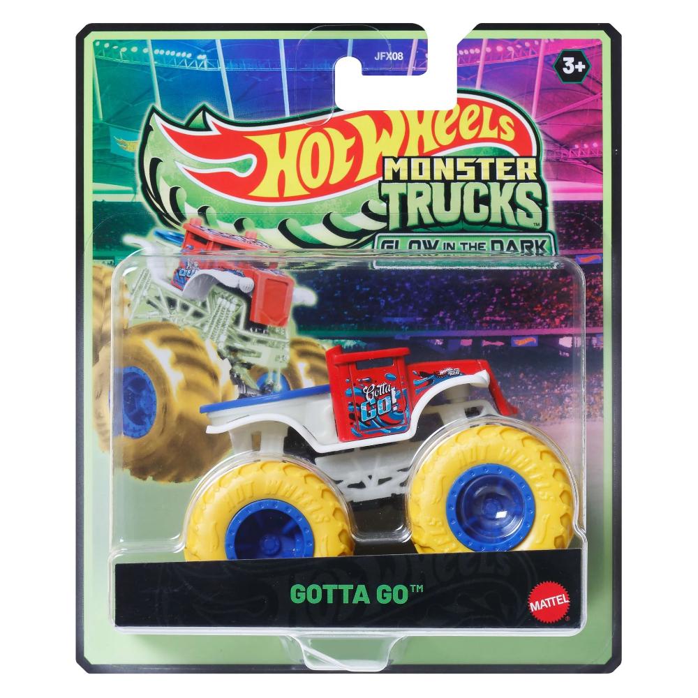 Hot Wheels Monster Trucks 1:64 Glow In The Dark Assorted Hot Wheels Monster Trucks 1:64 Glow In The Dark Assorted