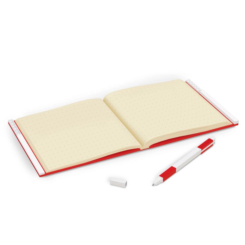 LEGO® IQ Locking Notebook with Gel Pen – Red LEGO® IQ Locking Notebook with Gel Pen – Red