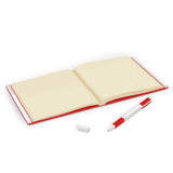LEGO® IQ Locking Notebook with Gel Pen – Red