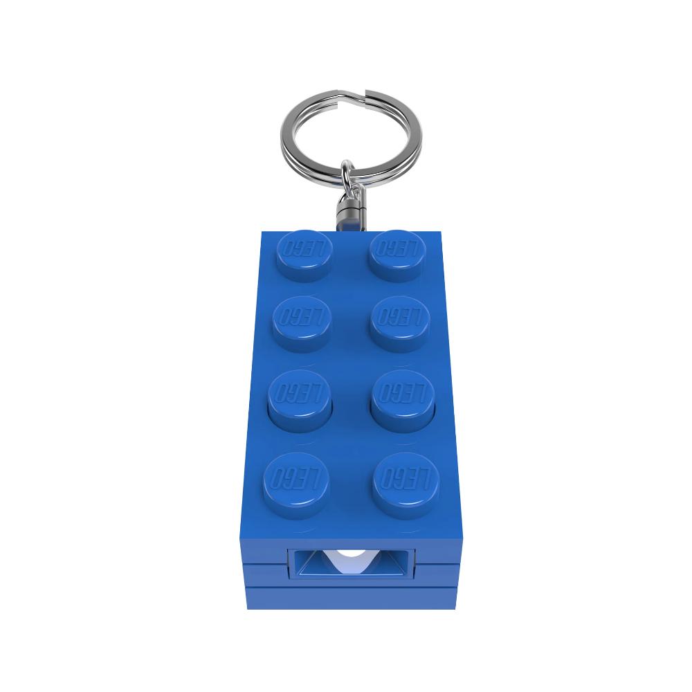 Lego IQ LED Keychain Light Brick Blue