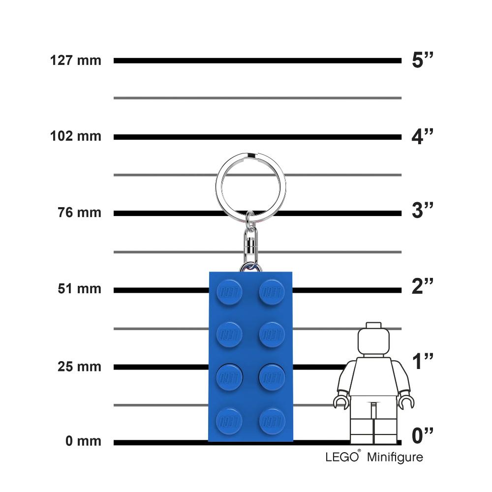 Lego IQ LED Keychain Light Brick Blue