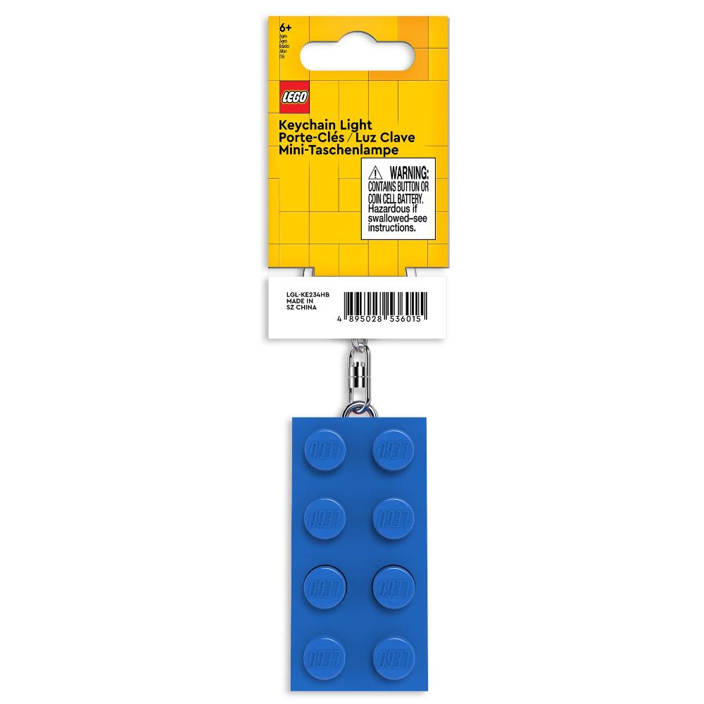 Lego IQ LED Keychain Light Brick Blue Lego IQ LED Keychain Light Brick Blue