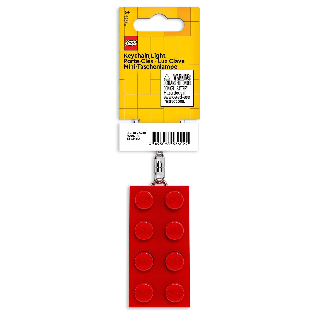 Lego IQ LED Keychain Light Brick Red Lego IQ LED Keychain Light Brick Red