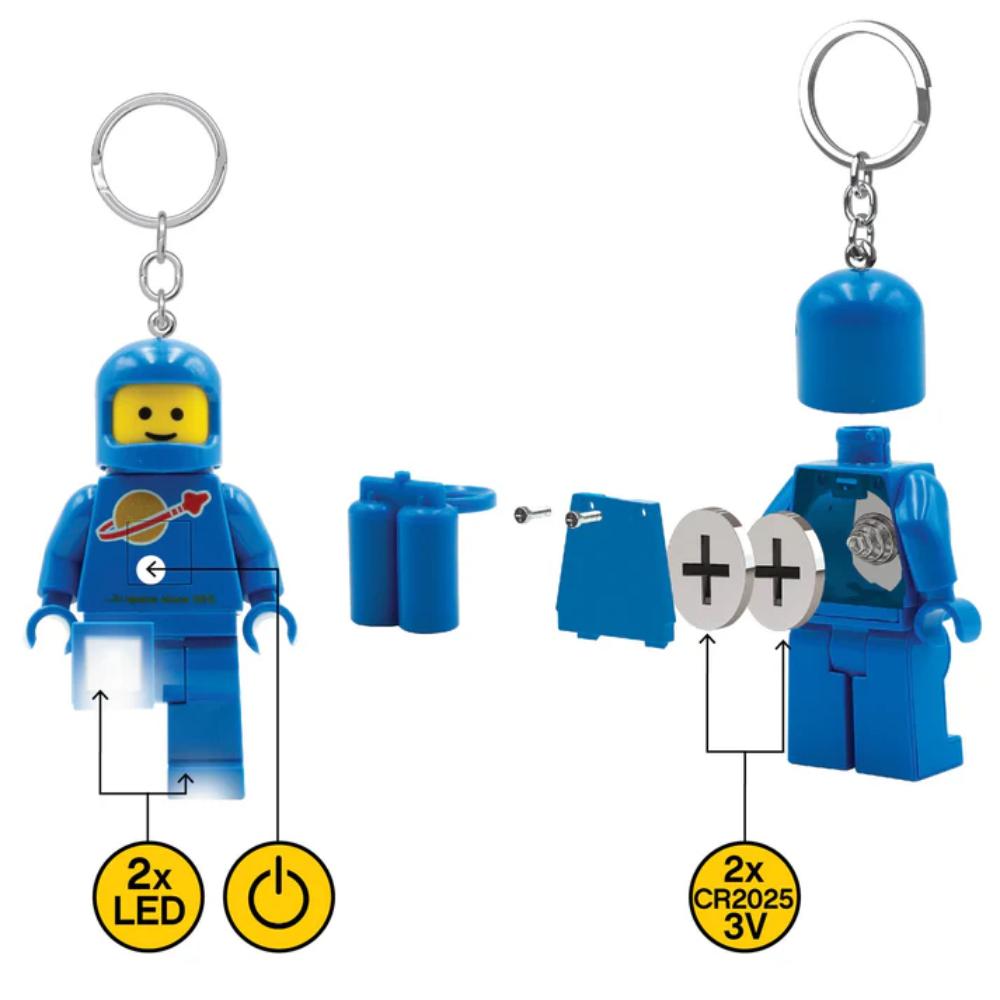 Lego IQ LED Keychain Light Spaceman Blue Lego IQ LED Keychain Light Spaceman Blue