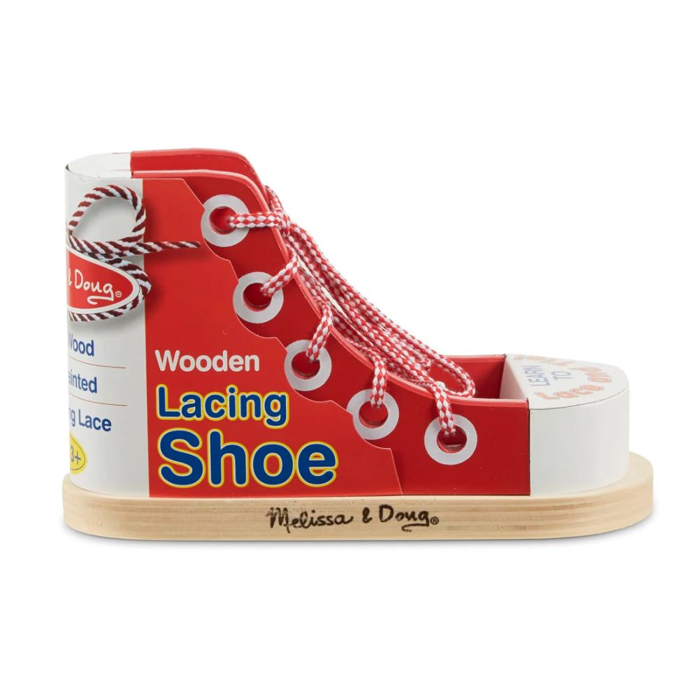 Melissa & Doug - Wooden Lacing Shoe