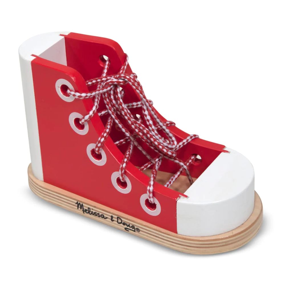 Melissa & Doug - Wooden Lacing Shoe