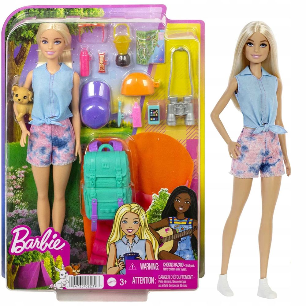 Barbie Malibu Camping Doll Piece Count