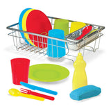 Melissa & Doug Let s Play House Wash Dry Dish Set