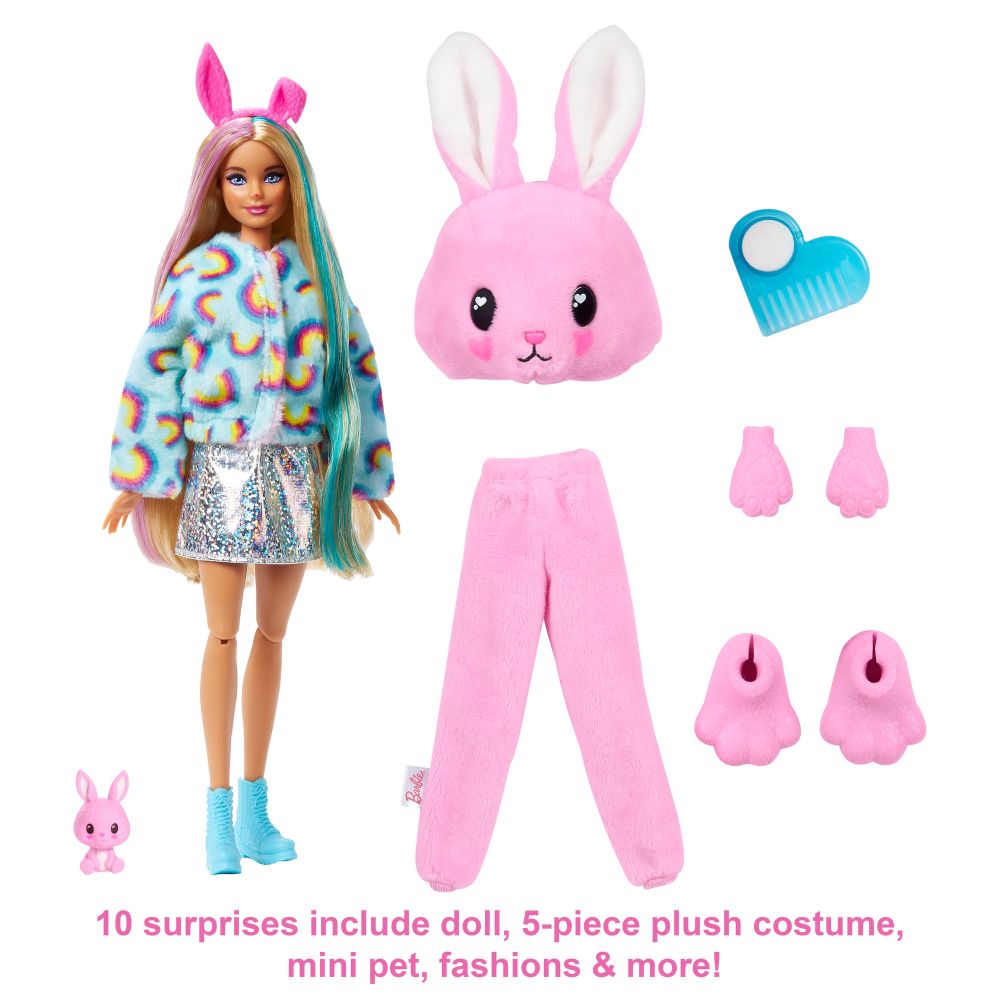 Barbie Cutie Reveal Doll Bunny Plush Costume