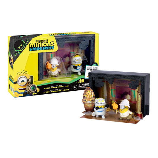 Minions 3 Mini Figure Story Mummy Temple Sound Stage 2pck