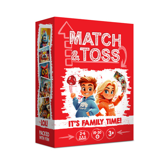 Match and Toss  Family Card Game