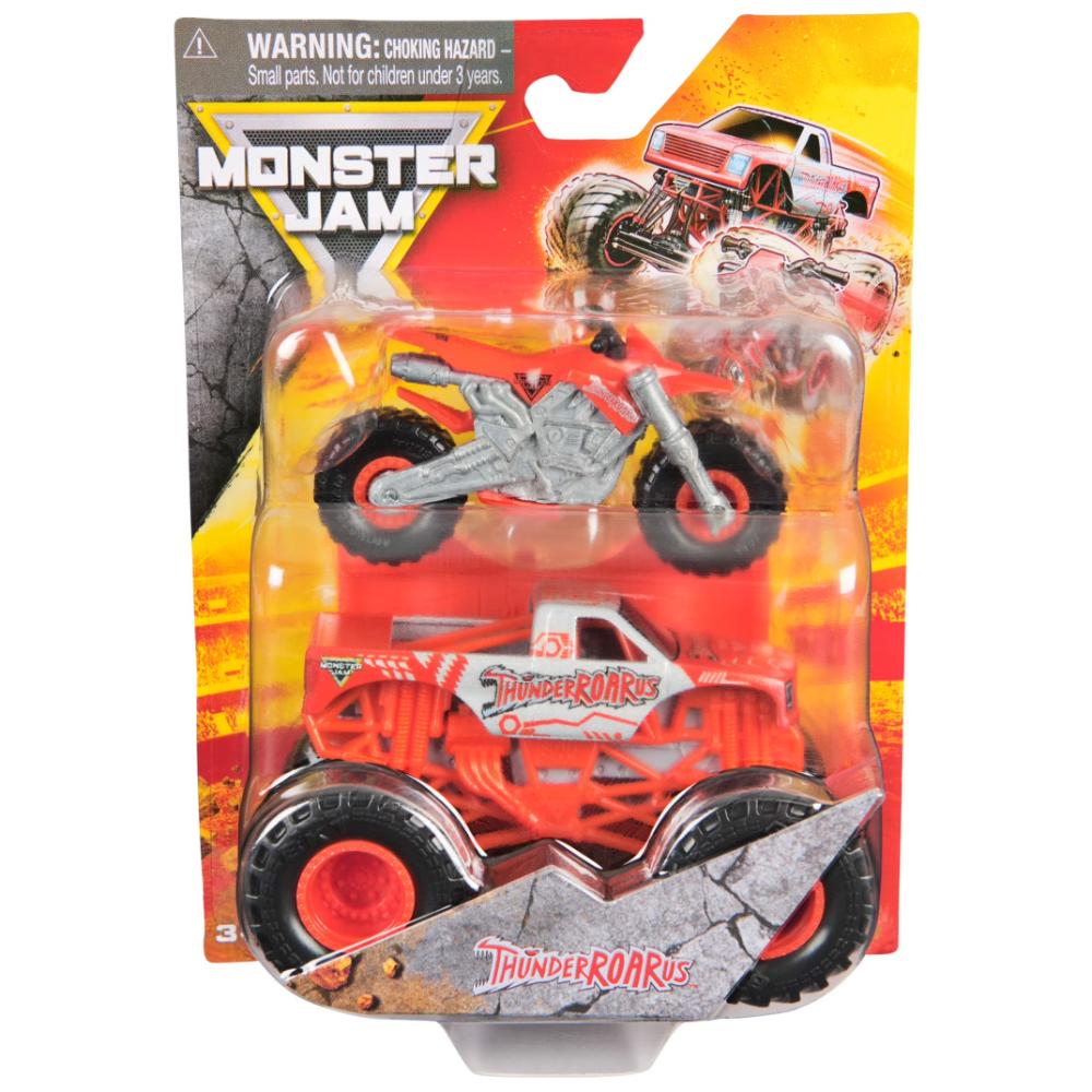 Monster Jam JCB Digatron Monster Truck and Dirt Bike Vehicle 2-Pack, 1:64 Scale Monster Jam JCB Digatron Monster Truck and Dirt Bike Vehicle 2-Pack, 1:64 Scale