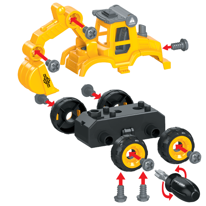 Nitro2Go Car Set Building 24pcs