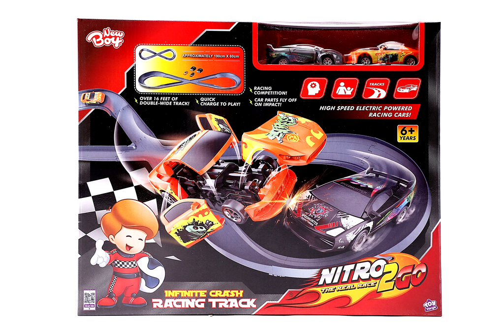 Nitro2Go Racing Set Crash