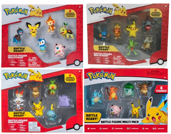 Pokemon Battle Figure Multi 6Pack Assorted