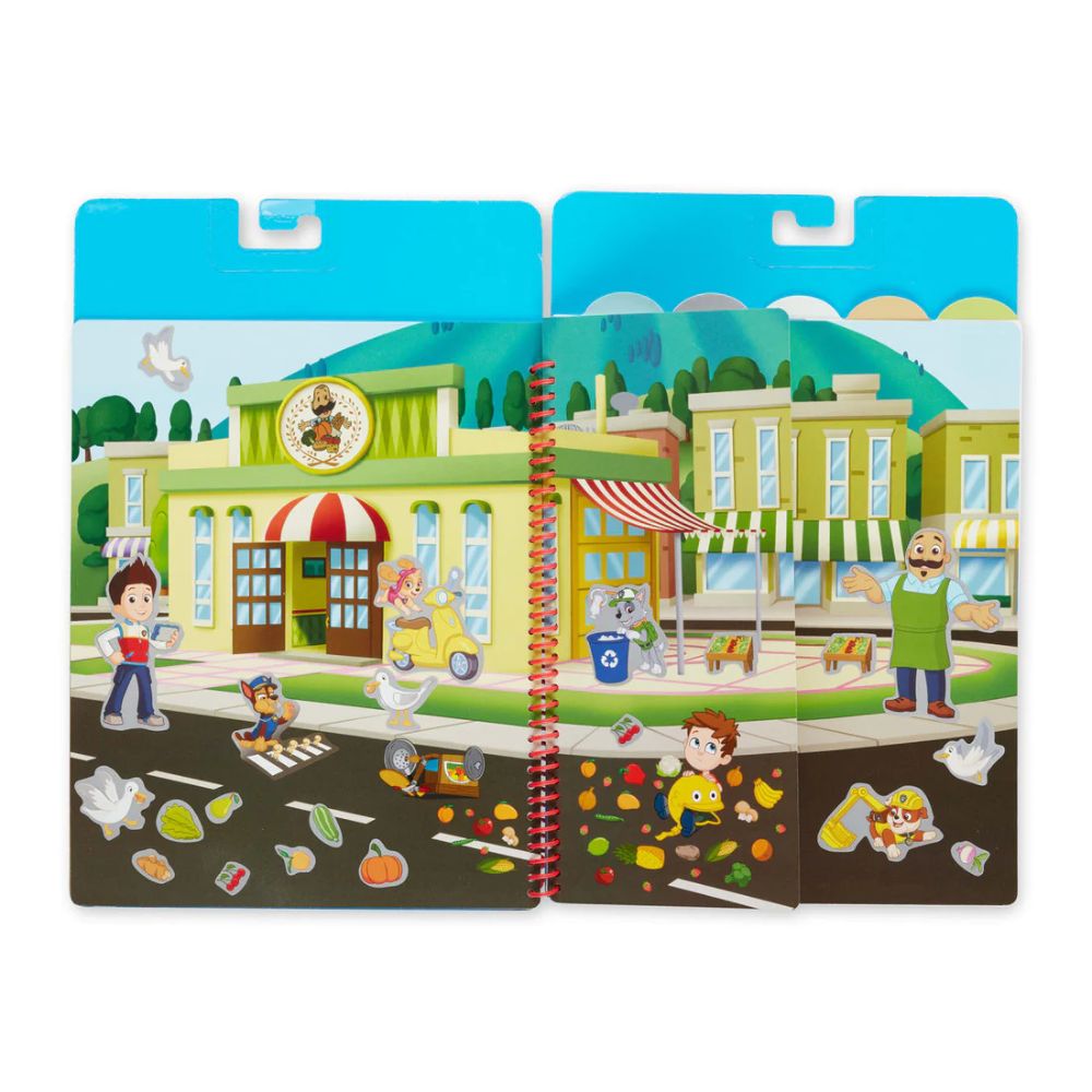 Melissa & Doug - Paw Patrol Restickable Stickers Flip-Flap Pad Adventure Bay