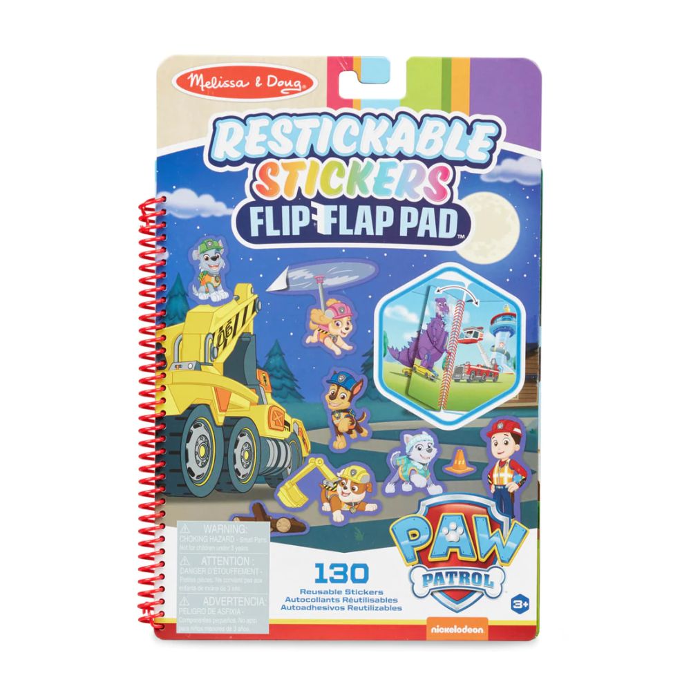 Melissa & Doug -  Paw Patrol Restickable Stickers Flip-Flap Pad Ultimate Rescue