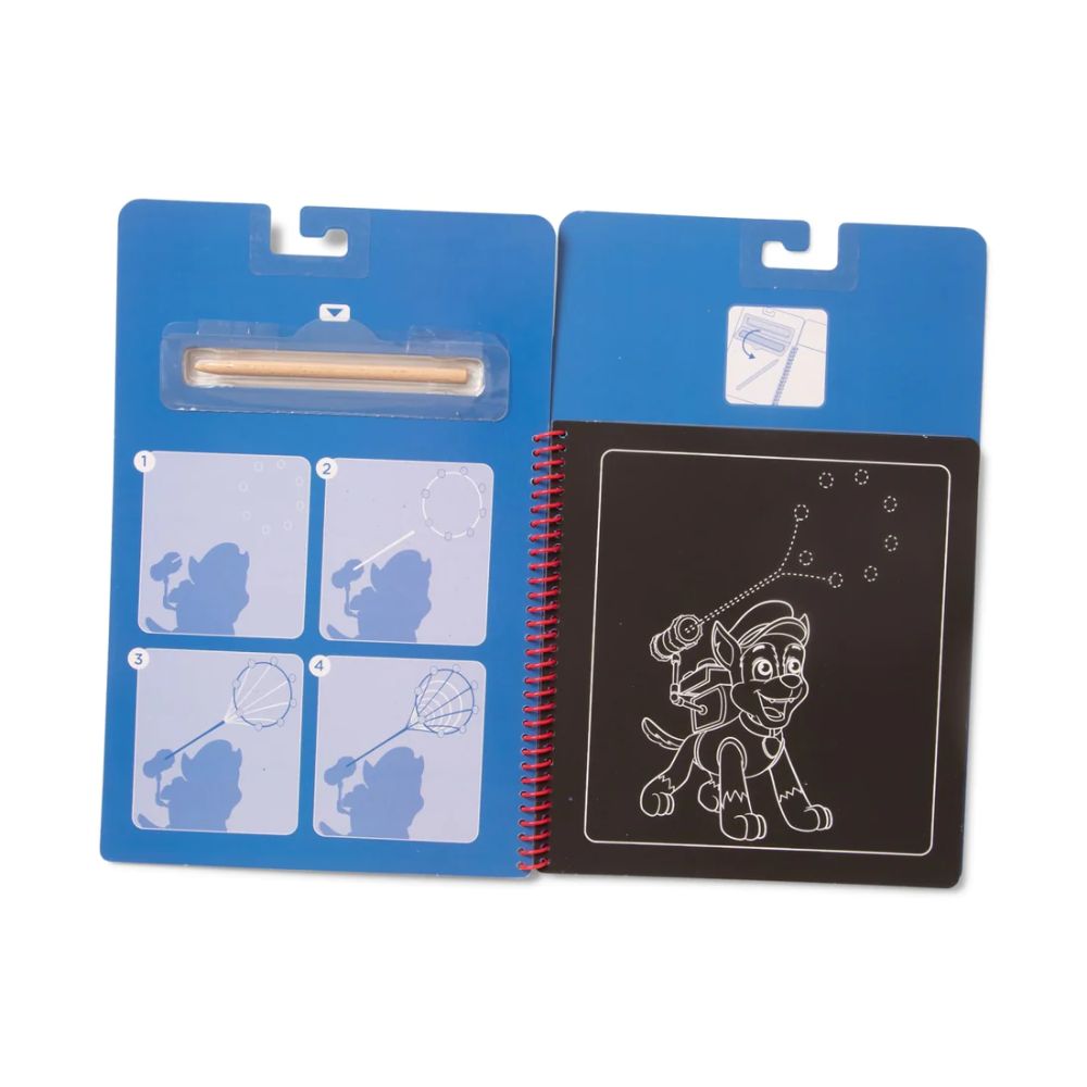 Melissa & Doug - Paw Patrol Scratch Art Pad Chase