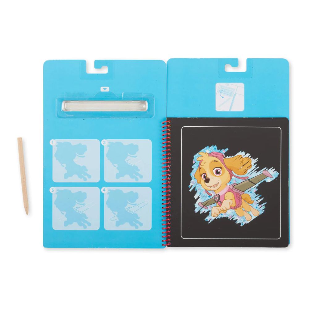 Melissa & Doug - Paw Patrol Scratch Art Pad Skye