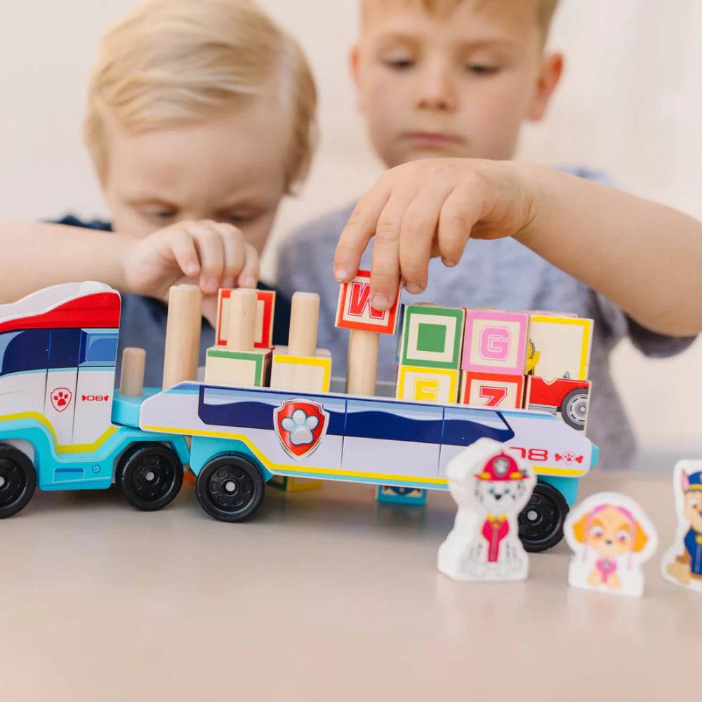 Melissa & Doug - Paw Patrol Wooden ABC Block Truck