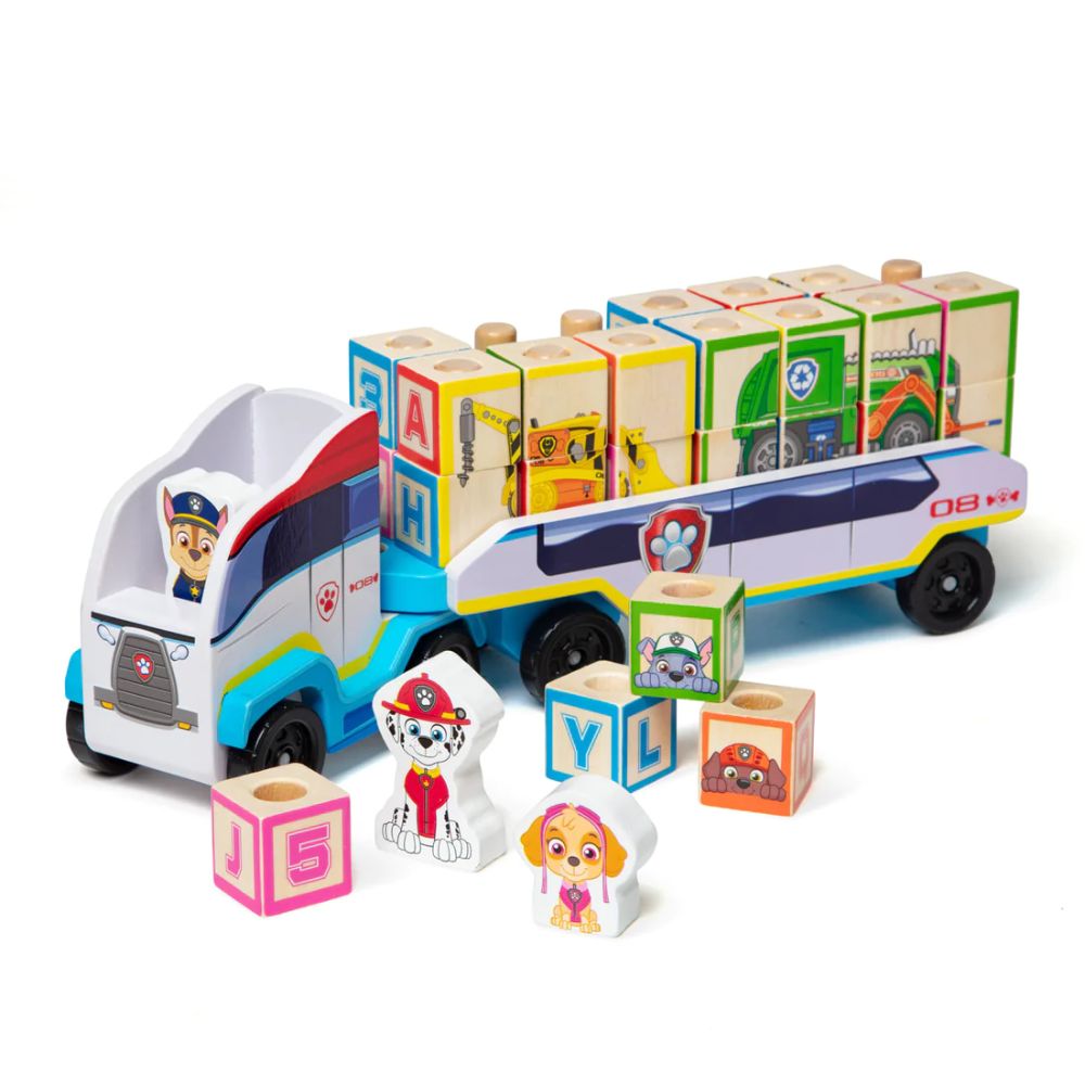 Melissa & Doug - Paw Patrol Wooden ABC Block Truck