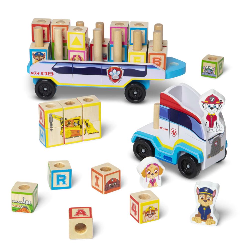 Melissa & Doug - Paw Patrol Wooden ABC Block Truck