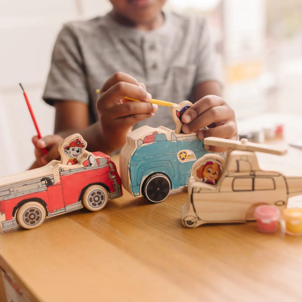 Melissa & Doug - Patrol Wooden Craft Kit Vehicles