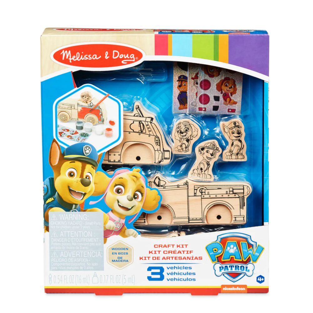 Melissa & Doug - Patrol Wooden Craft Kit Vehicles