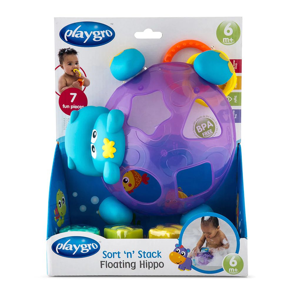 Playgro Sort N’ Stack Floating Hippo Playgro Sort N’ Stack Floating Hippo