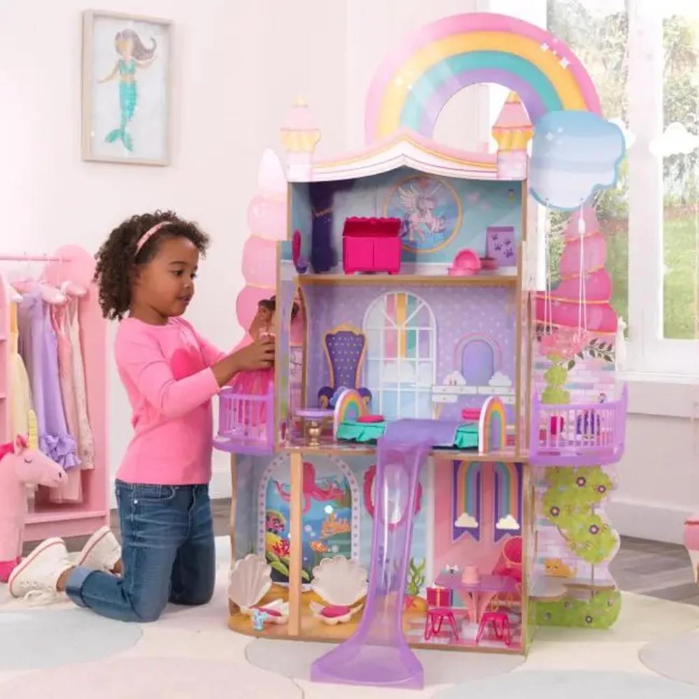 Kidkraft Rainbow Dreamers Unicorn Mermaid Dollhouse